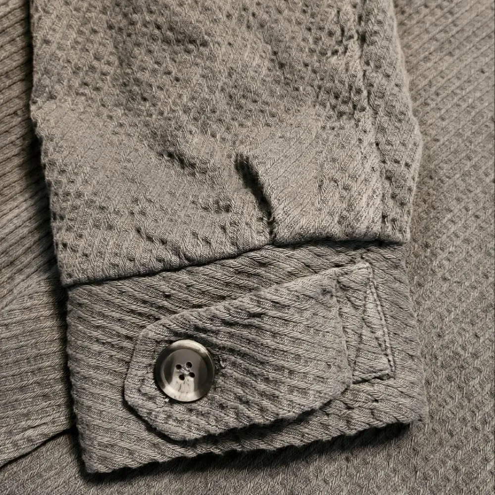 Free People Remi Cord Shirt Jacket Dolman Sleeve Gray Size M - Picture 8 of 10